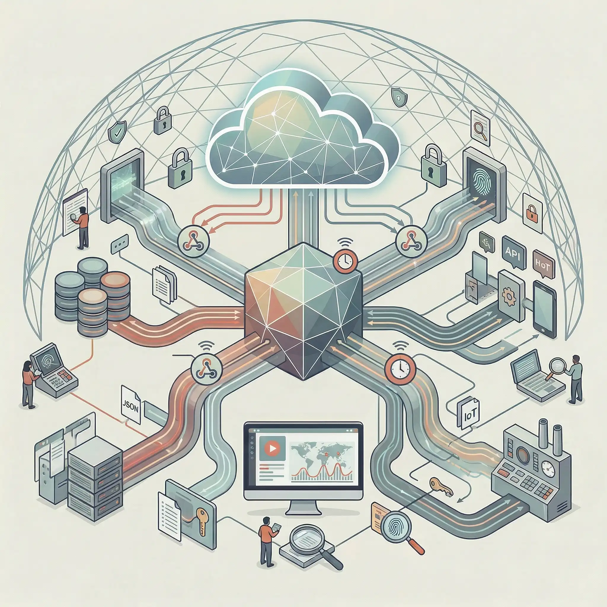 Ilustración creativa sobre estrategia y SEO